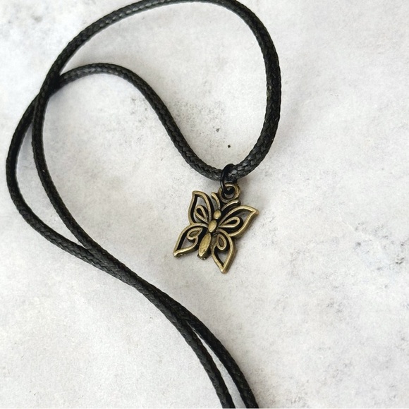 5 For $25💫Small Sweet Bronzed Butterfly Pendant Necklace - Picture 4 of 5
